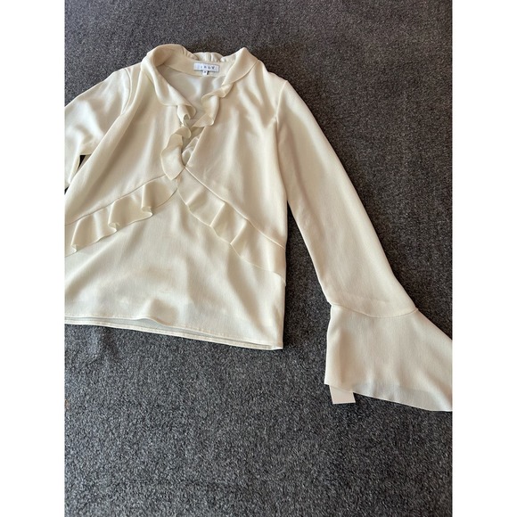IRO Cream Ruffled Blouse‎ Size 36 - Picture 1 of 11